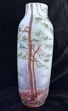 Vase aus emailliertem Glas