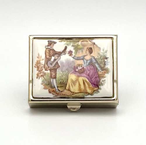 Vintage pillendose antik - vintage,