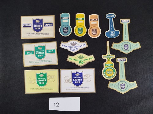 Bieretikett mehrere - (e12), –