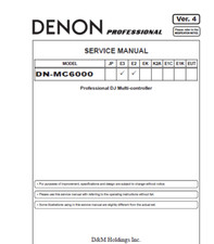 Denon mc6000 service - denon, dn-mc6000