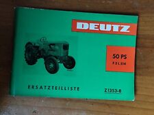 Deutz 50ps F3L514 Ersatzteilliste spare parts list Traktor Tractor prospekt K16