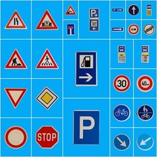 Playmobil - Ersatzteile Straße Verkehr - Straßenschild Verkehrsschild Schild