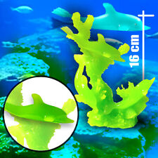 16cm Aquarium Delfin Dekoration aus Kunstharz Statue Figur Delphin Deko Skulptur