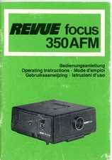 Bedienungsanleitung REVUE FOCUS 350 AFM Dia Projektor User Manual (Y5400