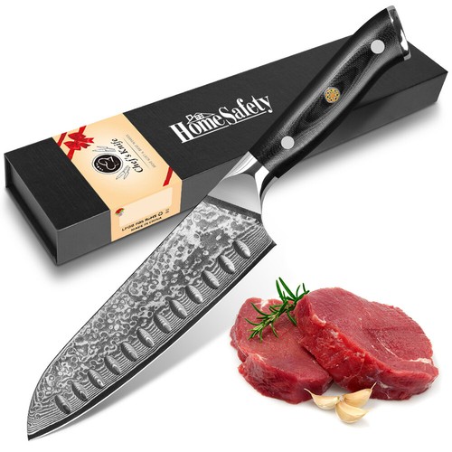 Zoll damast santoku messer - damast, santoku-messer