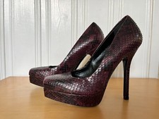 GUCCI Plateau Pumps Snakeskin