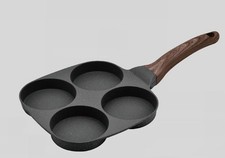 4 Fach Mulden Burger Pfanne