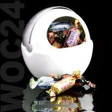 Bonboniere Vorratsdose Vorratsbehälter Edelstahl Porzellan Zuckerdose Kugel