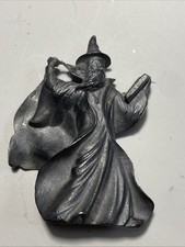 Zauberer Merlin Hut/Buch ca. 10 cm , 520 Gr. vermutlich Zinn, keinen Stempel