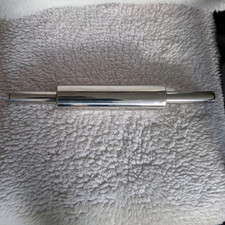 Küchenprofi Edelstahl Nudelholz, Teigausroller,Rollholz,Teigroller,48x6cm