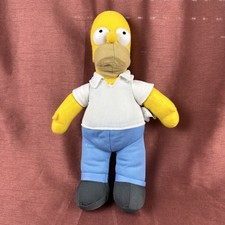 Homer Simpson Stofftier 37 cm - The Simpsons Plüschfigur Puppe Kuscheltier