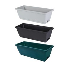 2x Blumenkasten mit Fenster