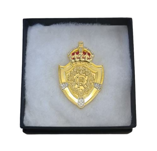 König karl iii schild brosche - karl,