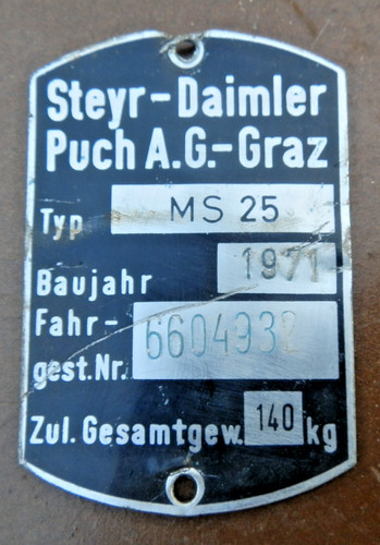 Puch steyr 25 - steyr,