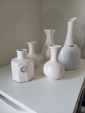 Vasen weiß Porzellan Keramik unbenutzt 6 Stück
