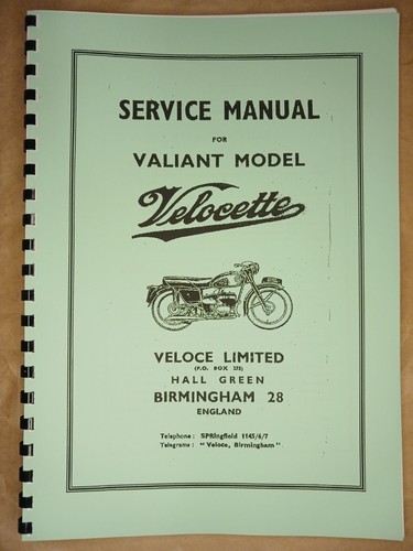 Velocette valiant models - valiant,