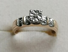 Goldring bicolor Gelb-Weiß