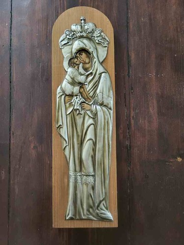 Altes wandbild maria - wandbild,