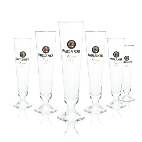 Paulaner bier glas kelch - 6x,