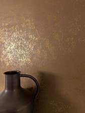 Tapete Vliestapete Braun Beton-Optik Putz Metallic Betonwand Betontapete