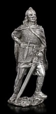 Zinn Wikinger Figur mit Schwert - Veronese Ritter Pirat Seeräuber Krieger Statue