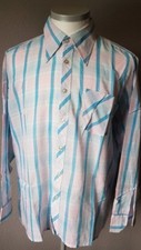 Hemd Herren Oberhemd ,Freizeithemd 70er  Gr. 43 Langärmelig  kariert