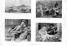 Original alter antiker Druck