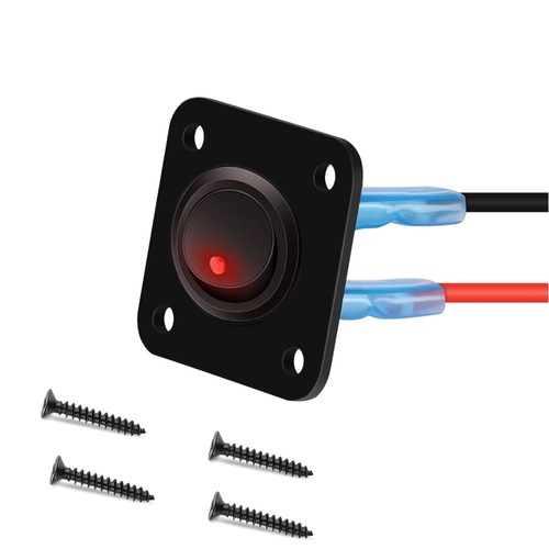 Led kippschalter rund - kippschalter, 12v