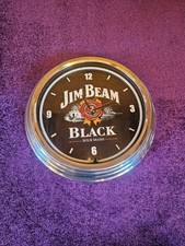 Wanduhr Neon Jim Beam