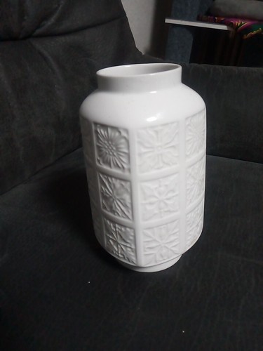 Edelstein porzellan vase weiß - edelstein,