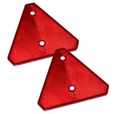 2 Stück Rückstrahler Dreieck Anhänger rot Katzenauge Reflektor LKW Wohnwagen PKW