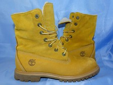 TIMBERLAND TEDDY FLEECE WHEAT BOOTS HI GR 7W EU 38 STIEFEL GEFÜTTERT WINTER /D50