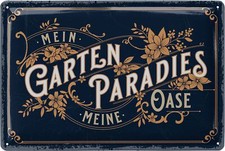 Blechschilder Garten Schild