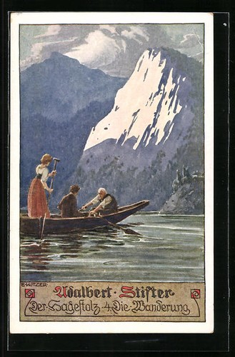 Künstler ernst kutzer - künstler-ak,