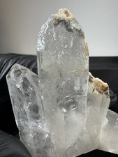 3-Spitzen Bergkristall  Stufe