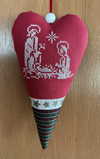 Acufactum Deko Herz Kreuzstich