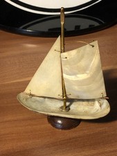 Perlmuttschiff Segelboot DDR Souvenir