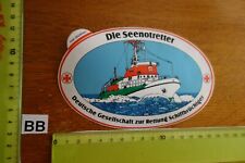Alter Aufkleber Schiff Fähre Boot DGzRS Rettung Schiffbrüchiger Stadt BREMEN (C