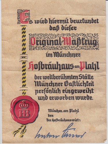 1963 bierkrug liter - liter, ***