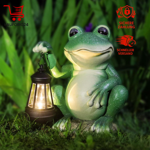 Solar frosch statue mit - solar,