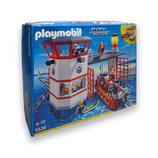 PLAYMOBIL 5539 Küstenwachstation mit Leuchtturm KARTON BESCHÄDIGT