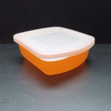 TUPPERWARE Four Seasons Brotdose Lunchbox mit Deckel orange  2864A-1 2863A-5