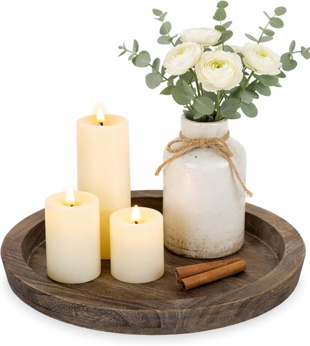 Kerzentablett holz 5cm - 28,5cm, rund