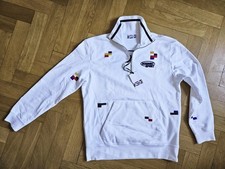 Missoni Designer Herren Sweatshirt weiß half Zip NEU Gr. M/L