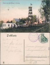 Eibenberg (Erzgebirge)-Burkhardtsdorf  Geiersberg - Turm  Restauration 1900