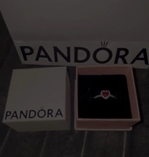 Pandora Herz-Kranz Ring 925er Silber Größe 52 Neu mit Box Ungetragen
