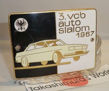 AUTOPLAKETTE vintage VCB Auto Slalom Berlin 1967 VESPA CLUB ADAC Automobil DM127