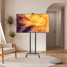 Mobiler TV-Ständer Rollbarer TV-Wagen  32-55 Zoll Standfuß Einstellbar Neu