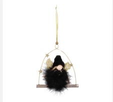 Schwarzer Engel Weihnachtdeko