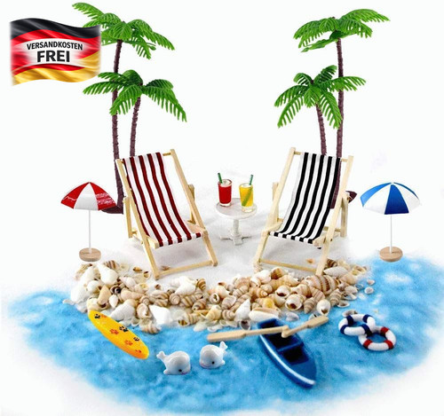 Miniatur strand deko stück - miniatur,